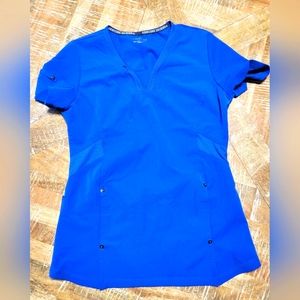 Genuine Dickies Scrub Top Blue Size Small